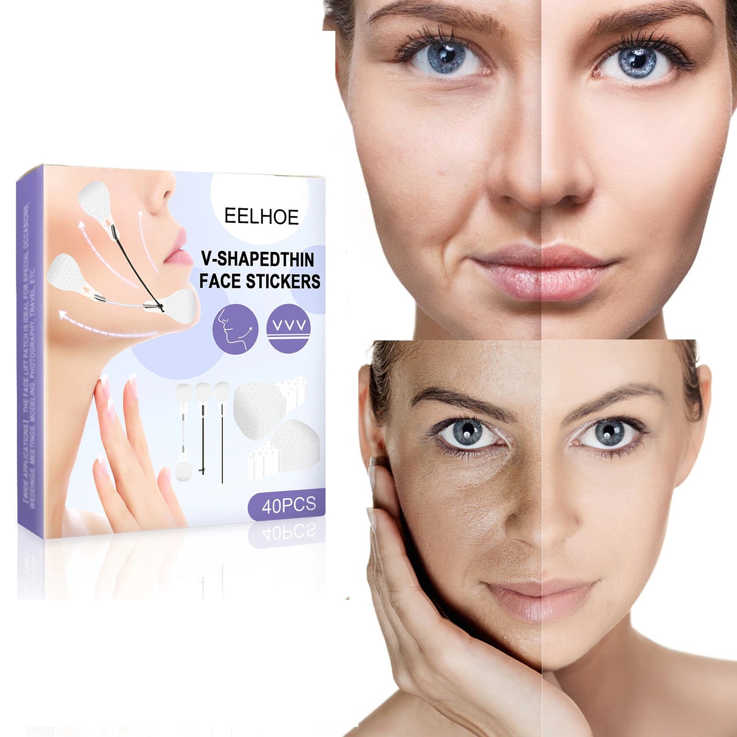 CINTA  FACIAL - ANTI EDAD - SECRET LIFT x 40 UNIDADES